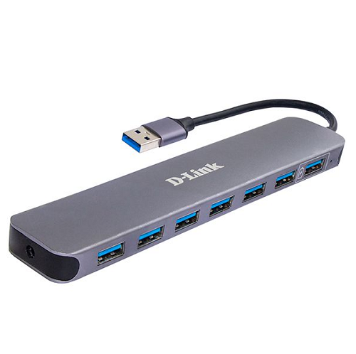 רכזת האב דילינק D-Link DUB-1370 7 Ports USB 3.0 Hub One Port with Fast Charge Support 